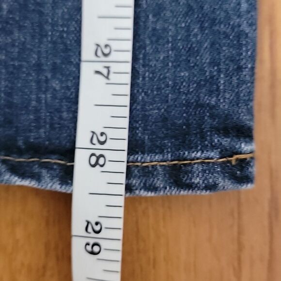Eddie Bauer shaped bootcut blue denim Jeans Size 8S - Picture 11 of 12